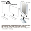 Azar Displays 5.5" x 8.5" Vertical/Horizontal W/ T-strip Holder, PK10 102733